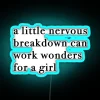 Neon Mental Health Empowerment Sign for Girls and Young Women Inspiration