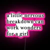 Embracing Inner Chaos with Bold Neon Artistic Expression Wall Decor