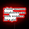 Empowering mental health awareness with edgy neon light decoration vibes.
