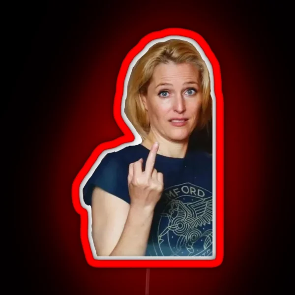 A Lovely FU From Gillian Anderson RGB Neon Sign