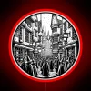 A Magical Alley Full Of Life Line Art Fantasy RGB Neon Sign - Image 2