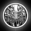 A Magical Alley Full Of Life Line Art Fantasy RGB Neon Sign - Image 5