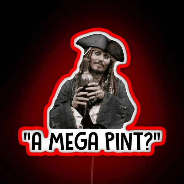 A Mega Pint Mega Pint Of Wine RGB Neon Sign