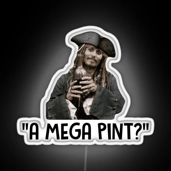A Mega Pint Mega Pint Of Wine RGB Neon Sign