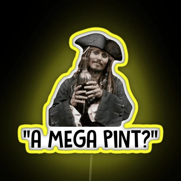 A Mega Pint Mega Pint Of Wine RGB Neon Sign