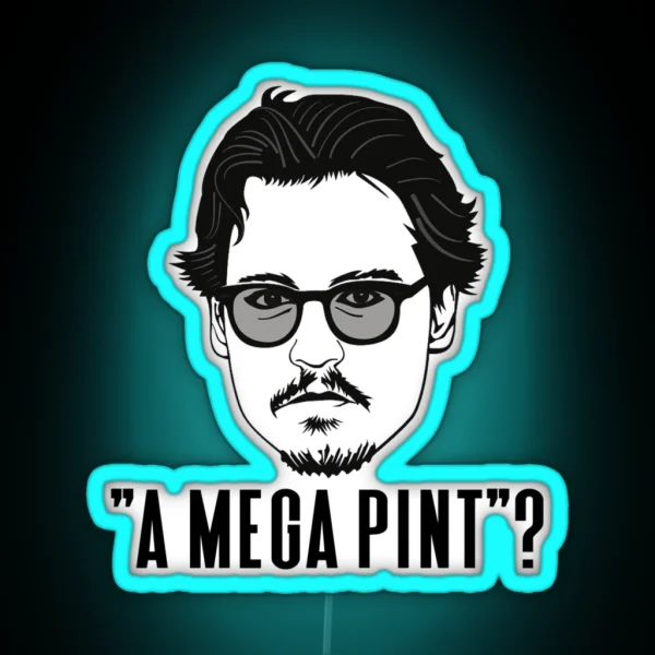 A Mega Pint Mega Pint Of Wine RGB Neon Sign