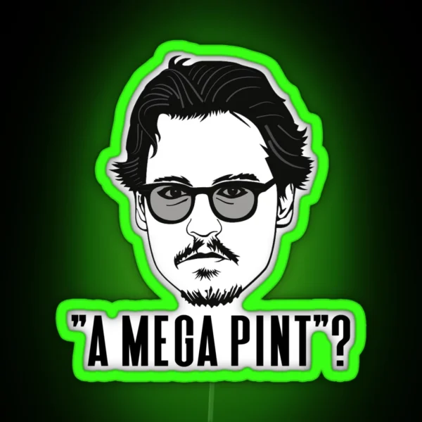 A Mega Pint Mega Pint Of Wine RGB Neon Sign