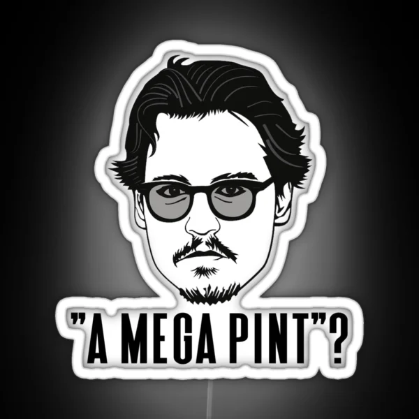 A Mega Pint Mega Pint Of Wine RGB Neon Sign
