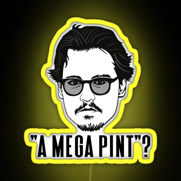 A Mega Pint Mega Pint Of Wine RGB Neon Sign