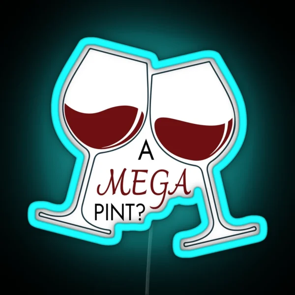 A Mega Pint Of Red Wine Johnny Depp RGB Neon Sign