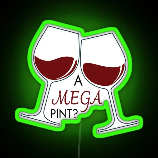 A Mega Pint Of Red Wine Johnny Depp RGB Neon Sign