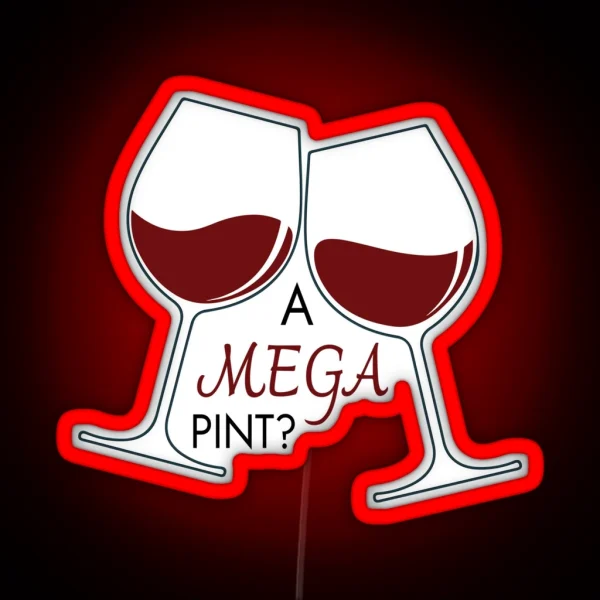 A Mega Pint Of Red Wine Johnny Depp RGB Neon Sign