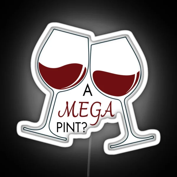 A Mega Pint Of Red Wine Johnny Depp RGB Neon Sign