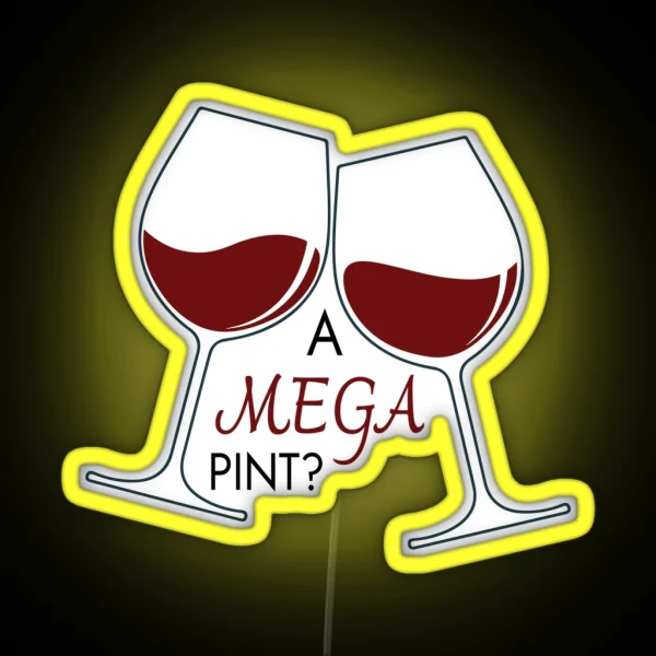 A Mega Pint Of Red Wine Johnny Depp RGB Neon Sign