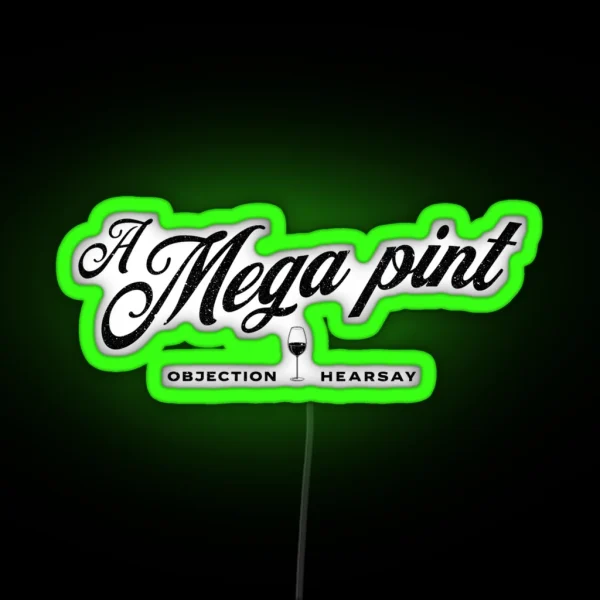 A Mega Pint RGB Neon Sign