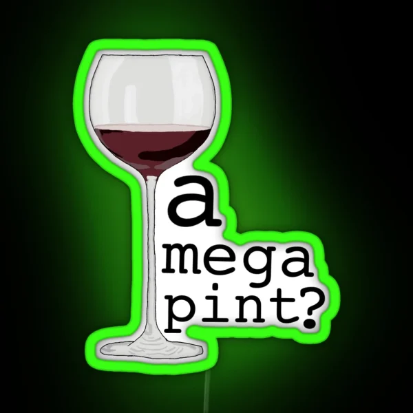 A Mega Pint RGB Neon Sign