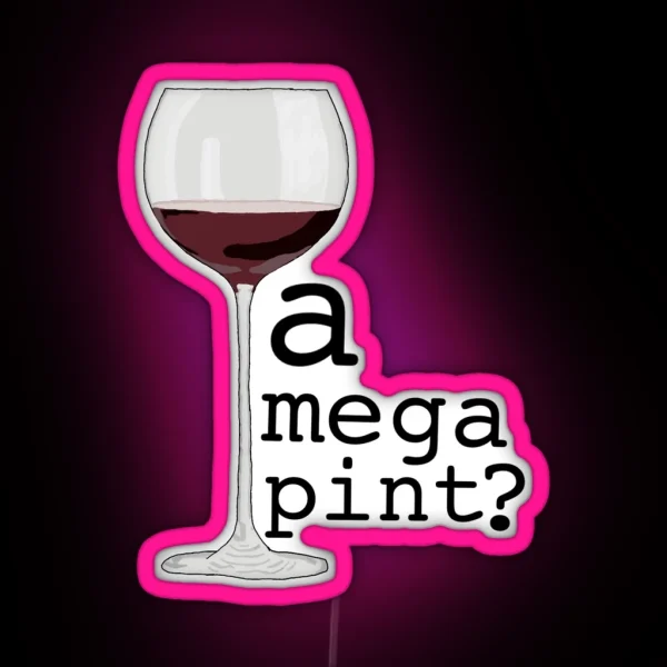 A Mega Pint RGB Neon Sign