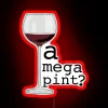 Bold RGB Neon Wall Sign in Giant Mega Pint Design