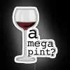 Eye-catching RGB Neon Sign in a Giant Drinking Glass Shape