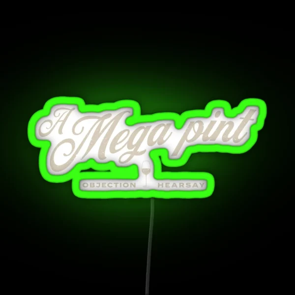 A Mega Pint RGB Neon Sign