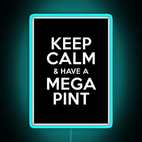 A Mega Pint RGB Neon Sign