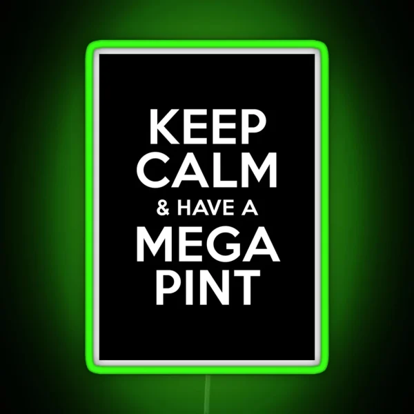 A Mega Pint RGB Neon Sign