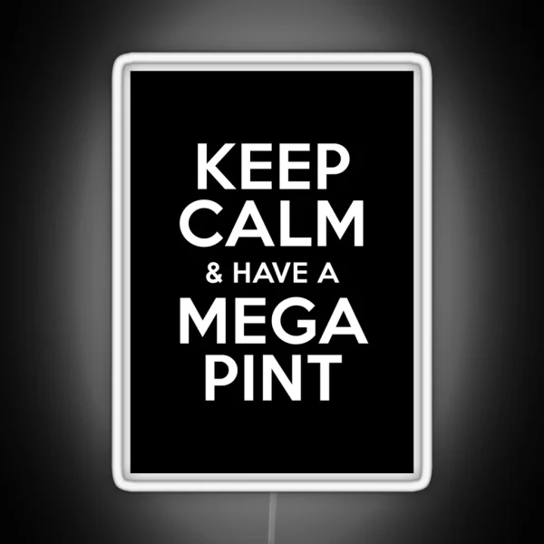 A Mega Pint RGB Neon Sign
