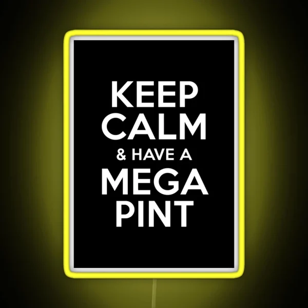 A Mega Pint RGB Neon Sign
