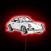 A Minimalist Porsche Illustration RGB Neon Sign - Image 2