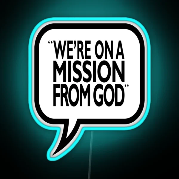 A Mission From God RGB Neon Sign