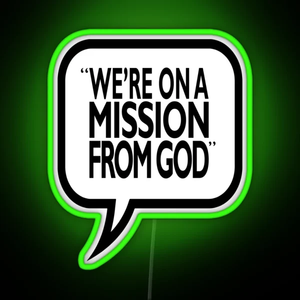 A Mission From God RGB Neon Sign