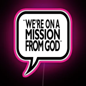 A Mission From God RGB Neon Sign