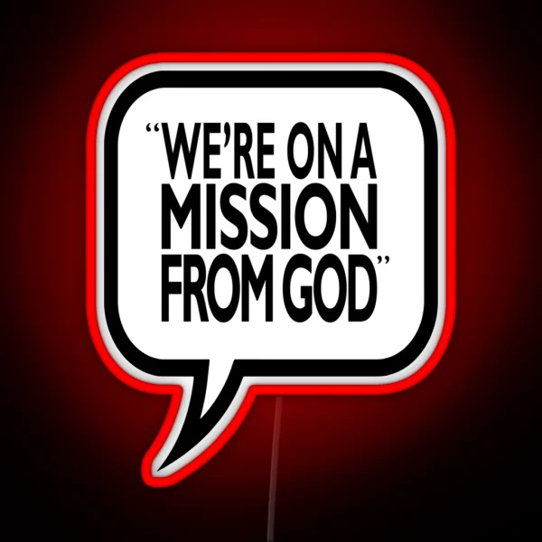 A Mission From God RGB Neon Sign