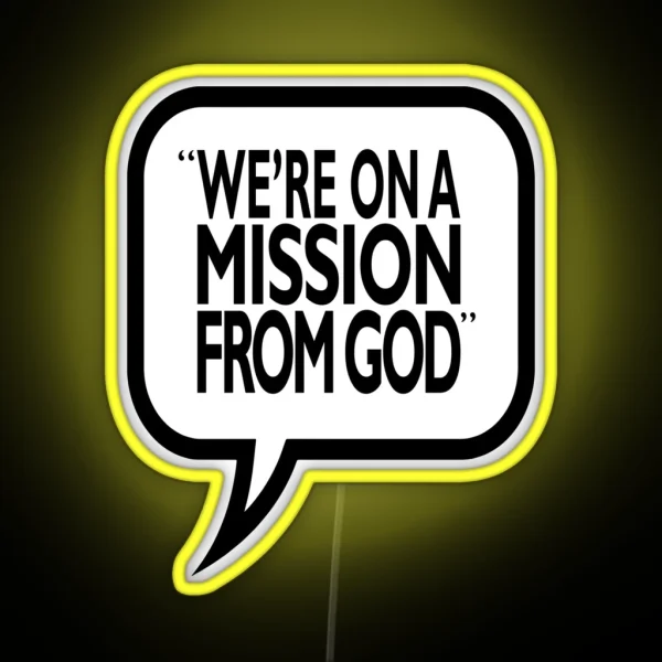 A Mission From God RGB Neon Sign