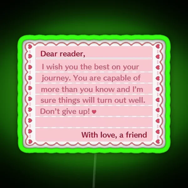 A Nice Letter From A Friend RGB Neon Sign