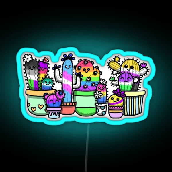 A Prickly Bunch RGB Neon Sign