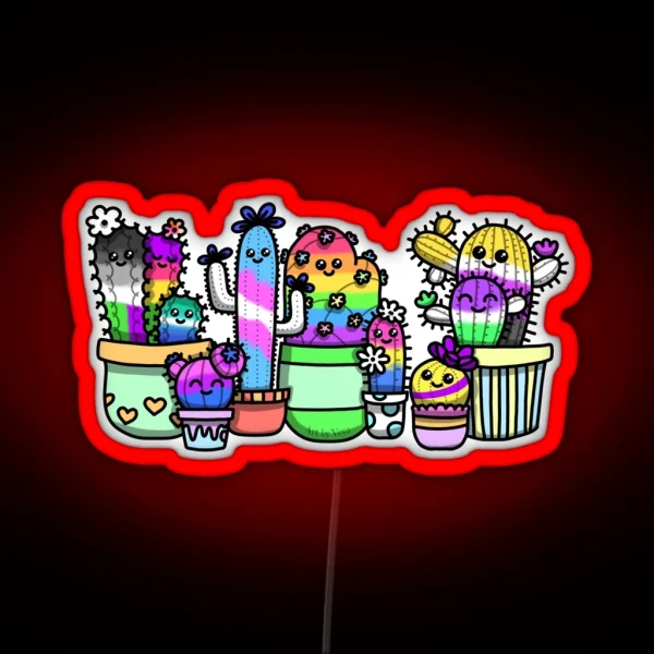 A Prickly Bunch RGB Neon Sign