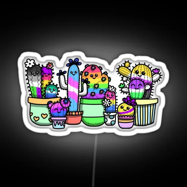 A Prickly Bunch RGB Neon Sign