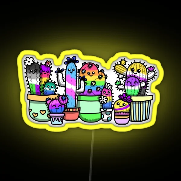 A Prickly Bunch RGB Neon Sign