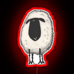 A Sheep Called Shirley Baa RGB Neon Sign