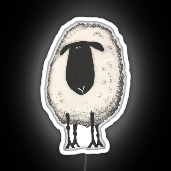 A Sheep Called Shirley Baa RGB Neon Sign