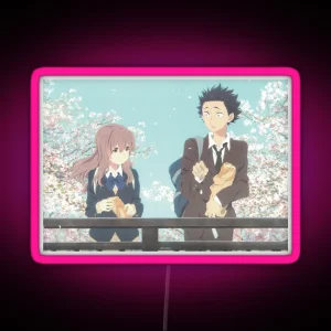 A Silent Voice Shoya Shouko Anime Movie RGB Neon Sign