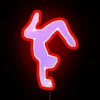 A Silhouette Of A Double Stag Handstand RGB Neon Sign - Image 2
