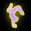 A Silhouette Of A Double Stag Handstand RGB Neon Sign - Image 6