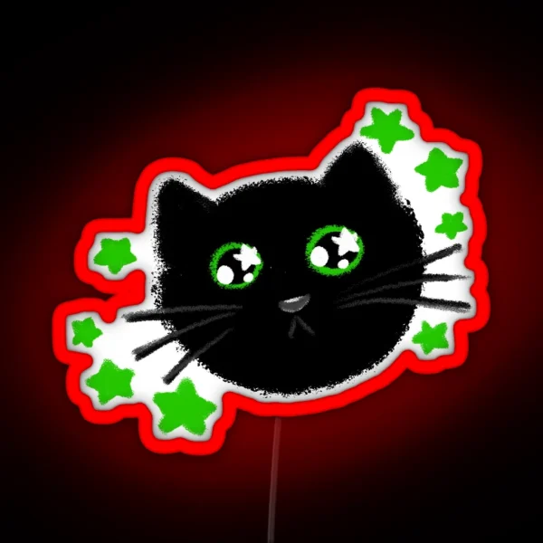 A Star Kitty RGB Neon Sign
