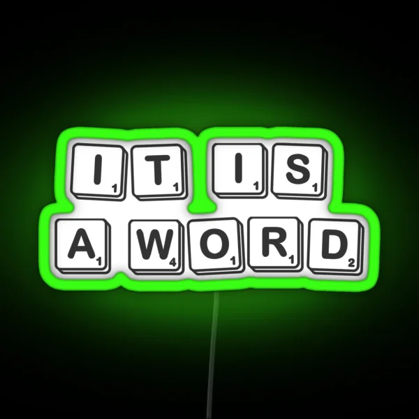 A Statement In Vocabulary RGB Neon Sign
