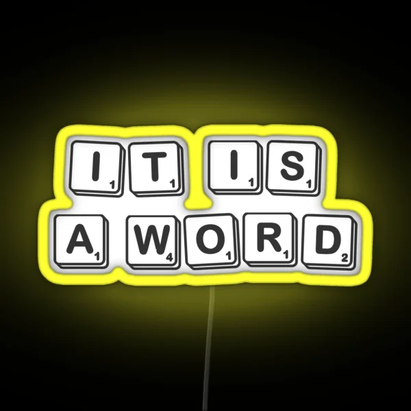 A Statement In Vocabulary RGB Neon Sign