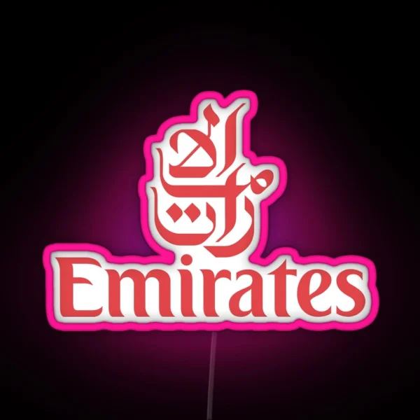 A Subsidiary Of The Emirates Group Airlines To Airline Company RGB Neon Sign