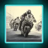 High-performance racing theme neon art for motorcycle enthusiasts and fans.