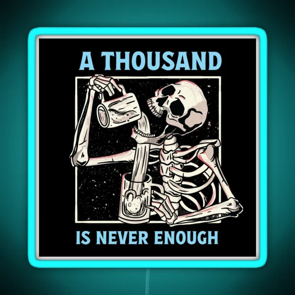A Thousand Is Not Enough AA NA Recovery RGB Neon Sign